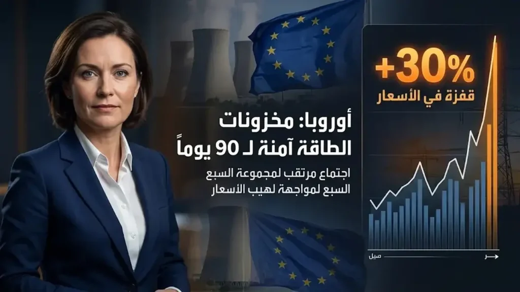 قفزة بنسبة 30% في أسعار الغاز واجتماع لمجموعة السبع لبحث الاحتياطيات الاستراتيجية